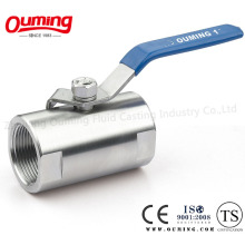 One Piece Sanitary Ball Valve with Threaded End